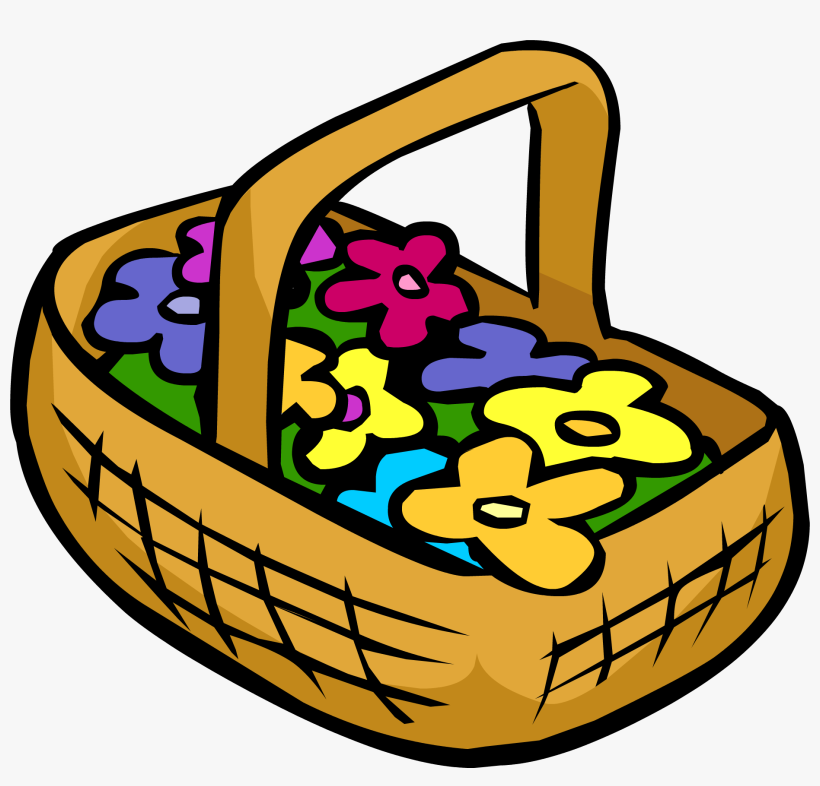 Flower Basket Clothing Icon Id 341 - Club Penguin Basket, transparent png download