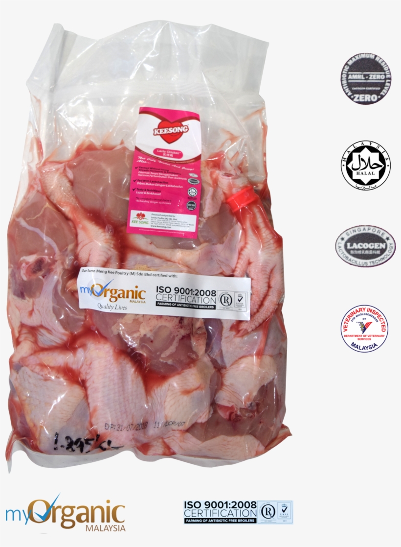 Keesong Lacto Whole Chicken (organic & Halal) - Chicken, transparent png download