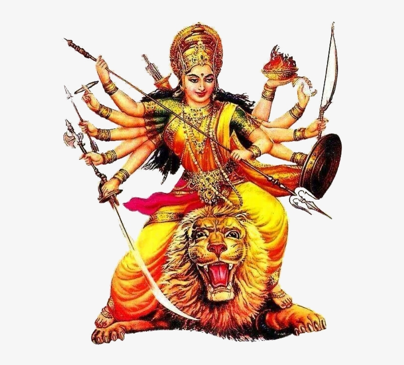 Lord Durga Png Transparent Background - Maa Durga Png Hd, transparent png download