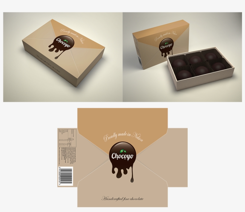 Elegant, Professional, Chocolate Company Packaging - Graphic Design, transparent png download