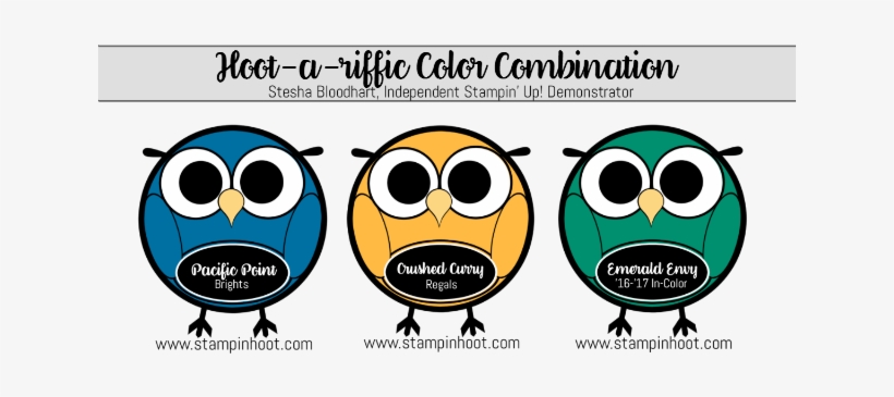 Hoot A Riffic Color Combination Inspiration, Pacific - Stampin' Up Inc., transparent png download