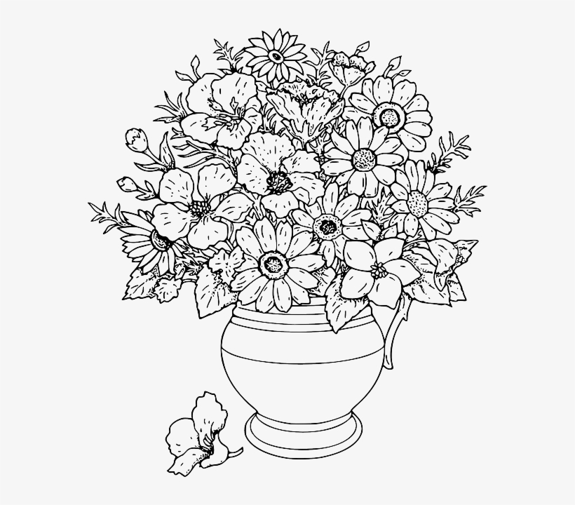 Simple Floral Drawing At Getdrawings - Notes On A Journey From Cornhill To Grand Cairo, transparent png download