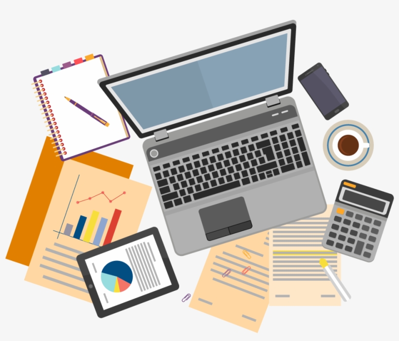 Laptop Clipart Top View - Seo Analysis, transparent png download