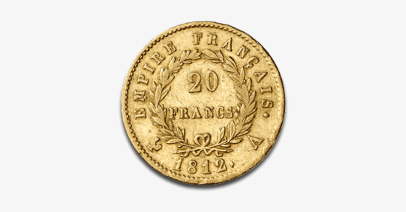 Napoleon Gold Coin 20 Francs Transparent Png - Gold, transparent png download