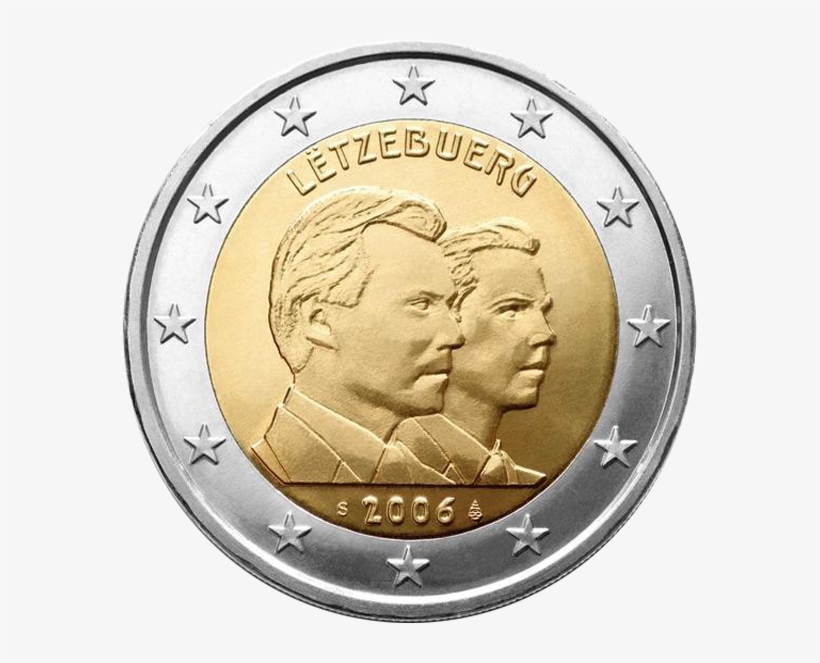 Lu2006 - 2 Euro Münze Luxemburg, transparent png download