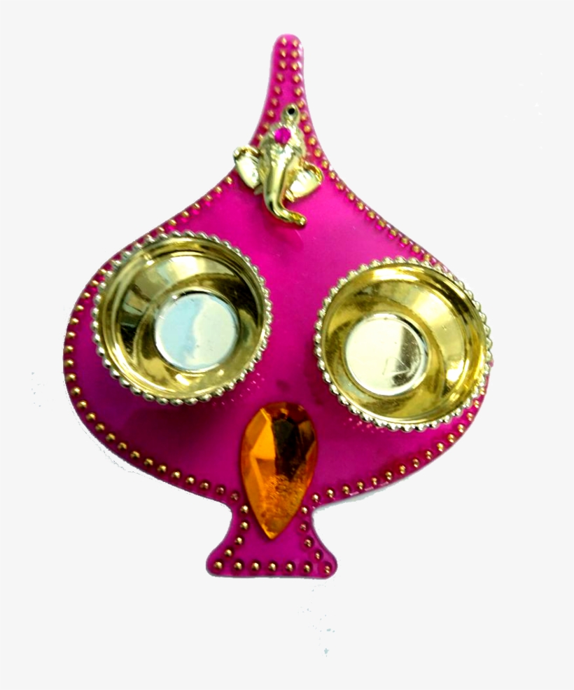 Leaf Ganesh Haldi Kumkum Tray - Locket, transparent png download