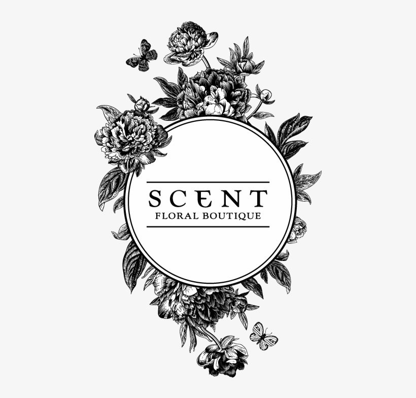 Scent Floral Boutique Logo - Flower Boutique Logos, transparent png download