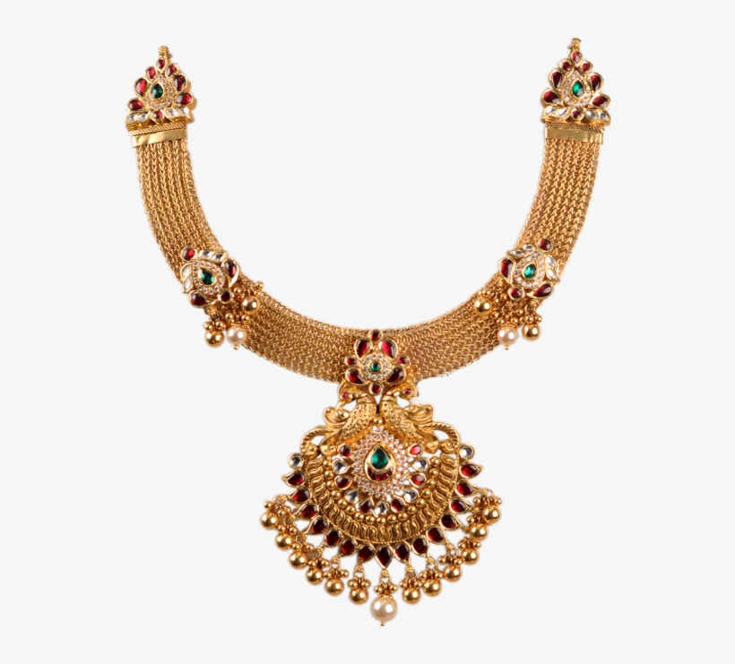 Chettinad Necklace Designs 1236-11 - Necklace, transparent png download