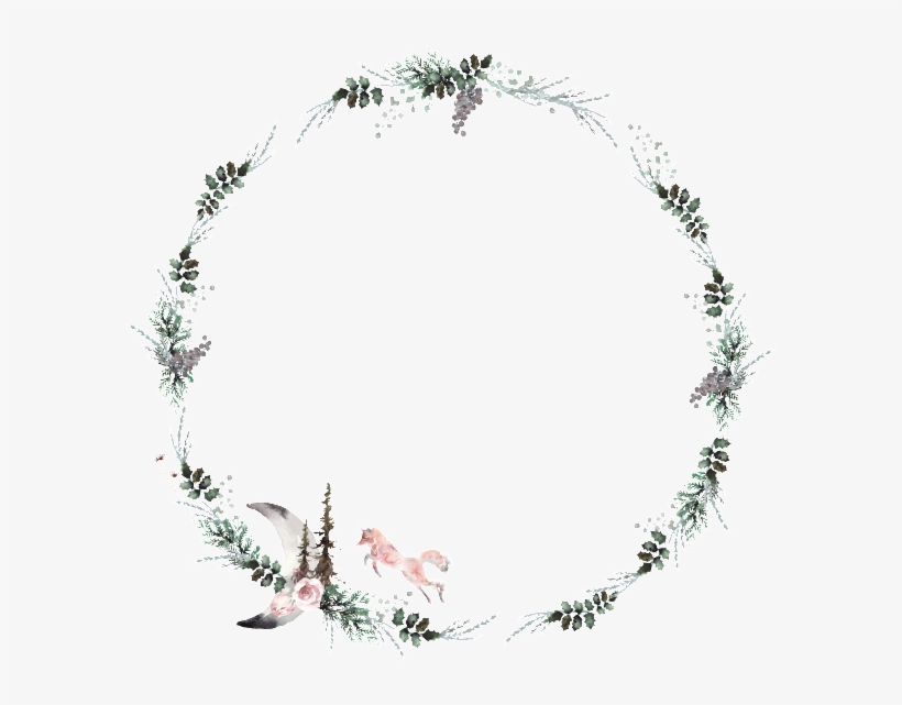 Creative Watercolor Painting Design Transparent Material - Кргулая Рамка Для Фотошопа, transparent png download