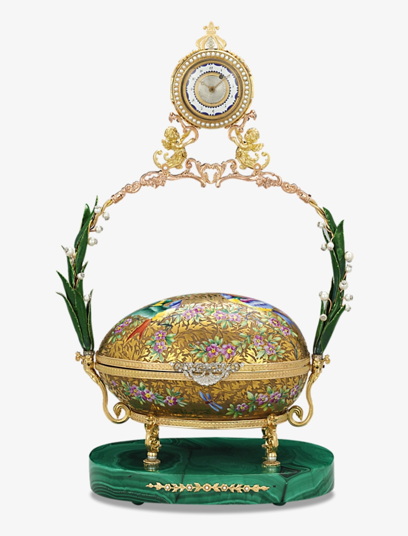 Singing Bird Gold Egg Basket - Portable Network Graphics, transparent png download