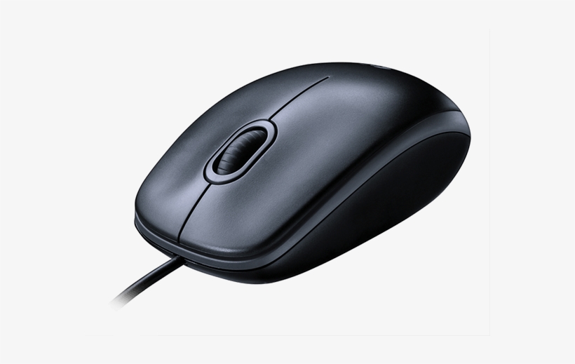 Computer Mouse 01 - Logitech B110 Optical Usb Mouse, transparent png download