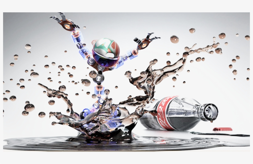 Share This Image - Coke Splash Psd, transparent png download