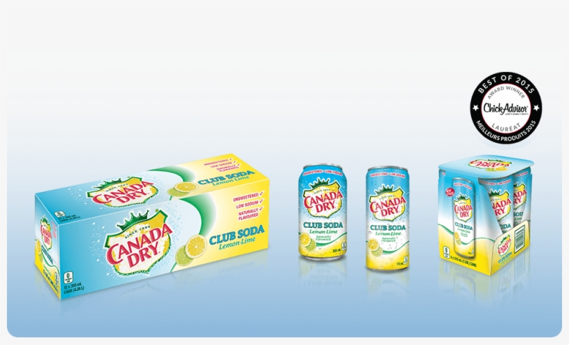 Canada Dry Club Soda Lemon-lime Products In A Box And - Coca-cola Canada Dry Diet Gingerale, transparent png download