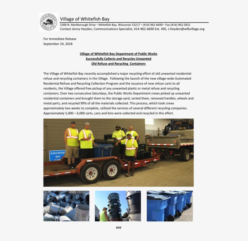 99% Of Carts And Cans Collected On September 8 And - Trailer Truck, transparent png download