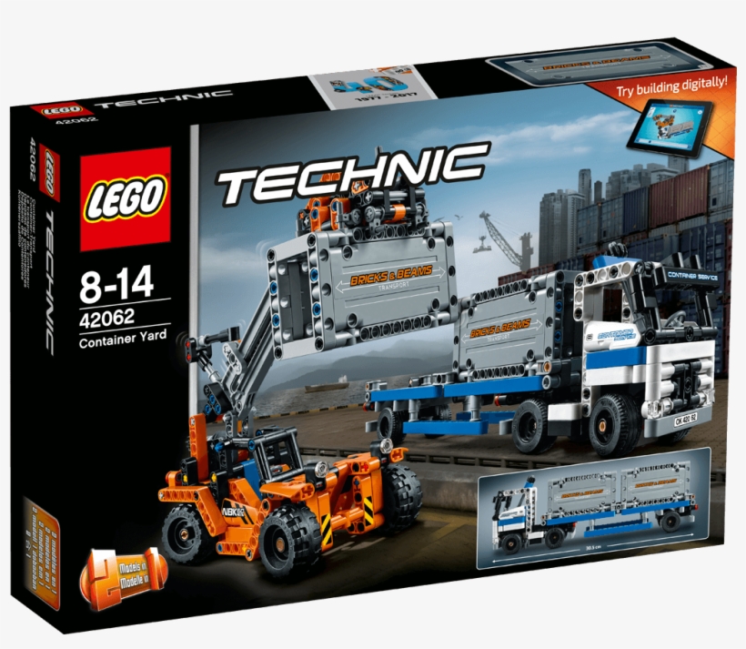 Lego Technic Container Yard - Lego Technic 42062 Container Yard, transparent png download