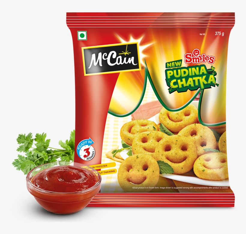 Mccain Smiles Pudina Chatka, transparent png download