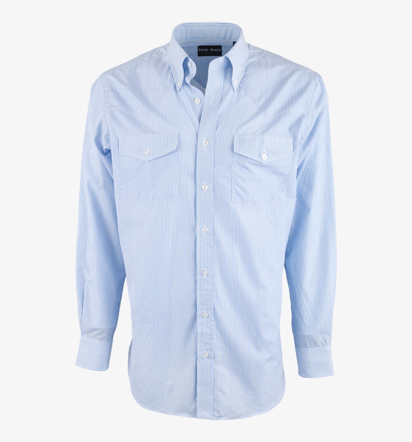 Pinto Ranch Yy Collection Blue Ribbon Stripe Shirt - Long-sleeved T-shirt, transparent png download