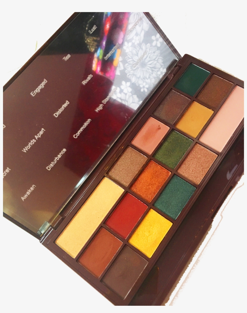 Inside The Palette - Makeup Revolution Mint Chocolate Swatches, transparent png download