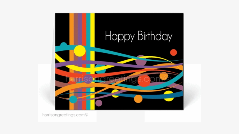 Modern Happy Birthday Cards For Customers - Greeting Card, transparent png download
