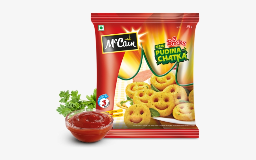 Mccain Smiles Pudina Chatka, transparent png download