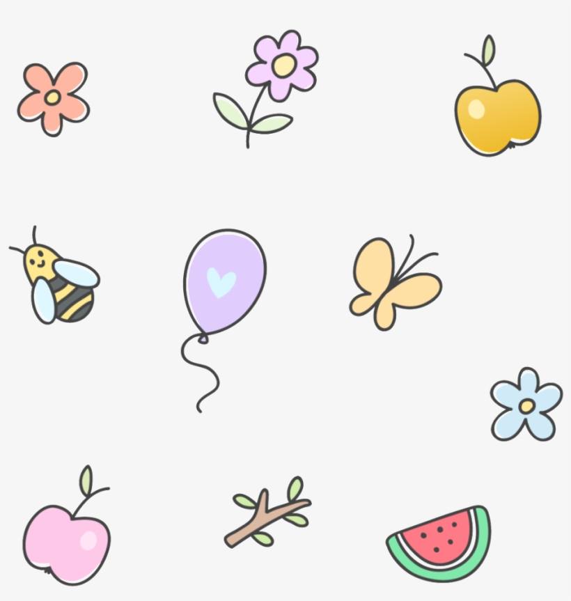 Various Cartoon Animals And Plants Decorative Vector - Vector Graphics, transparent png download