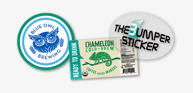 Quality Custom Stickers Printed And Shipped To You - Chameleon Organic Cold-brew Coffee Caramel 32 Fl Oz, transparent png download