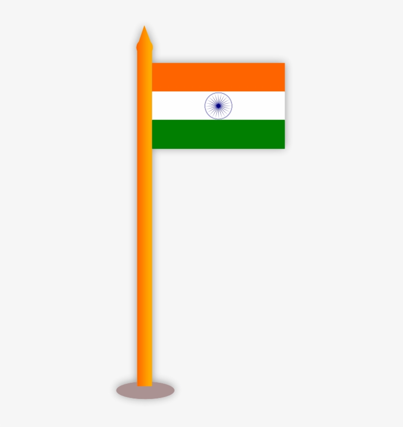 The Saffron Band Stands For Courage, Sacrifice And - National Flag Of India Clipart, transparent png download