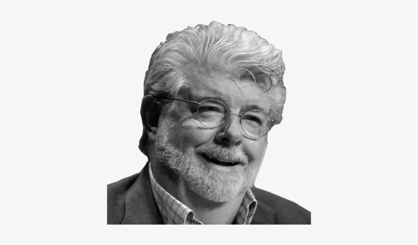 George Lucas - George Lucas Black And White, transparent png download