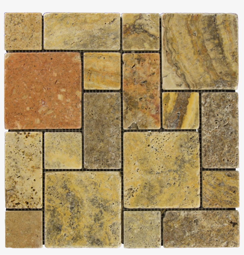 Scabos Tuscany Travertine Mosaic - Tile, transparent png download