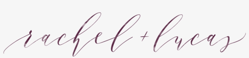 Rachel And Lucas - Calligraphy, transparent png download