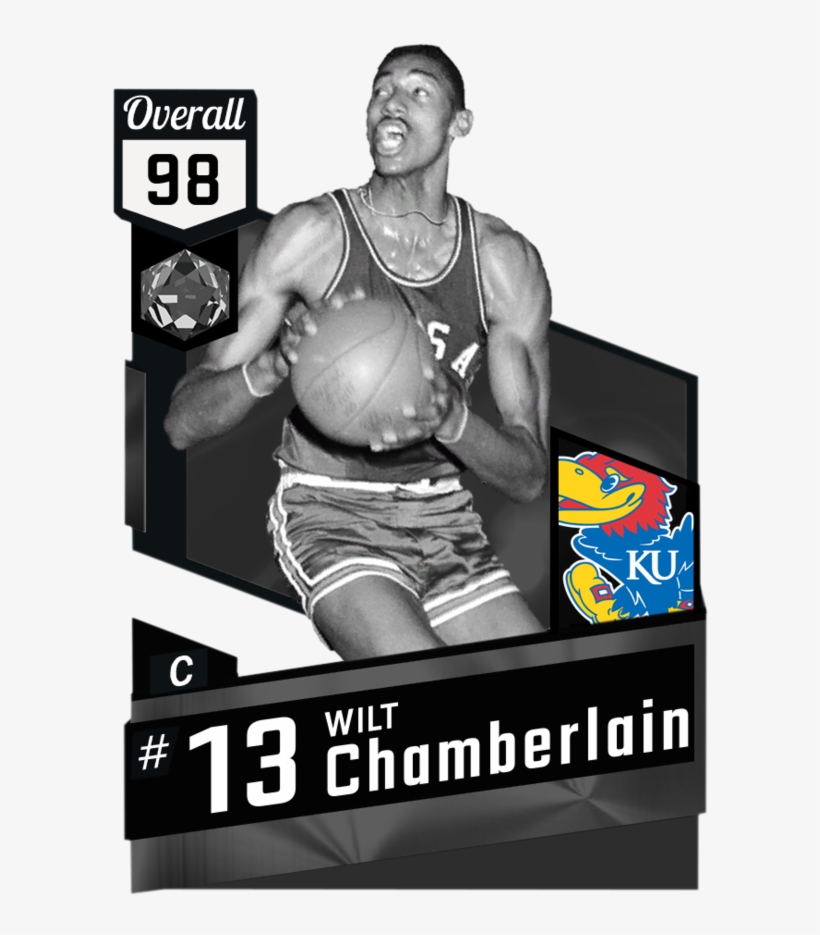 '55 Wilt Chamberlain Myteam Onyx Card - 2k Central 17, transparent png download