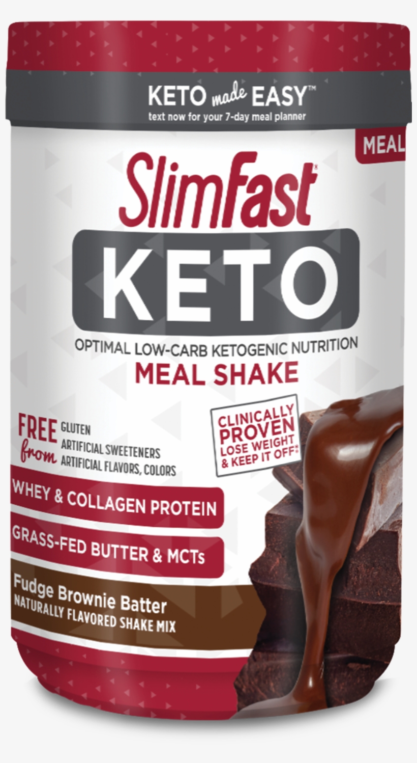 Slimfast Keto Fudge Brownie Batter Meal Replacement - Slimfast Keto, transparent png download