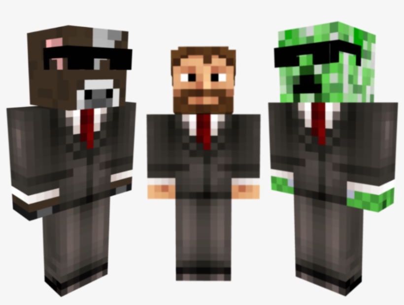 Minecraft Cow Png Minecraft Old Man Suit Skin PNG Image Transparent