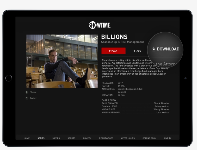 New York April 6, 2017 For The First Time, Showtime - Design App Movies Android, transparent png download
