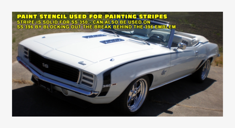 1969 Camaro Ss Paint Stencil Stripe Kit - Chevrolet Camaro, transparent png download