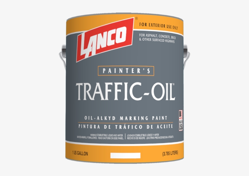 Trafﬁc-oil - Lanco Super Traffic 1 Gal. Yellow Paint, transparent png download