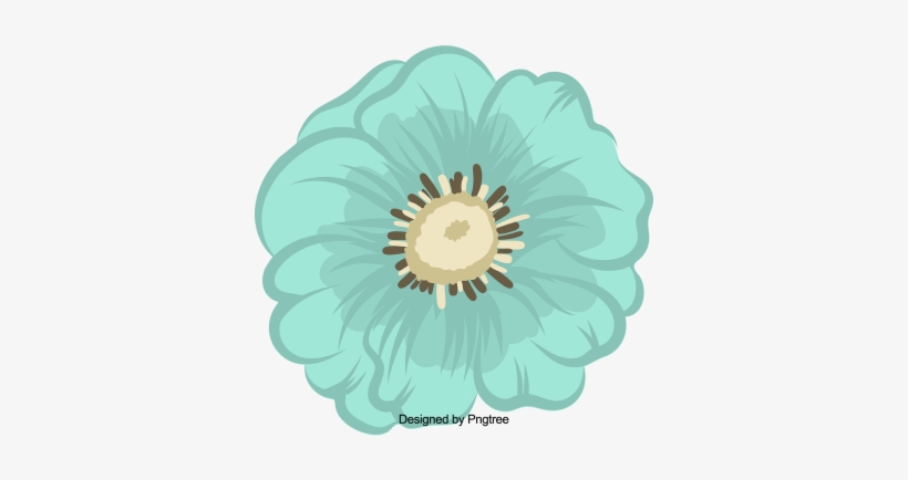 Cartoon Beautiful Hand Painted Water Color Flowers, - Flower, transparent png download
