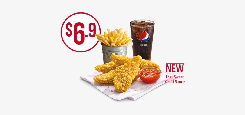 The New Crispy Tenders Are Available Starting From - Kfc Chicken Tenders Singapore, transparent png download