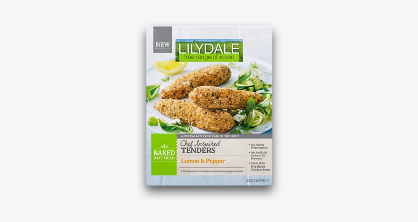 Lemon & Pepper Tenders - Lilydale Chicken Tenders, transparent png download