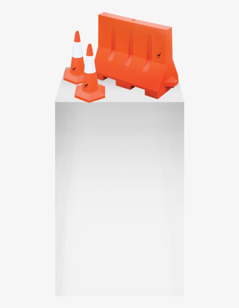 Traffic Cone & Road Barrier - Construction Paper, transparent png download