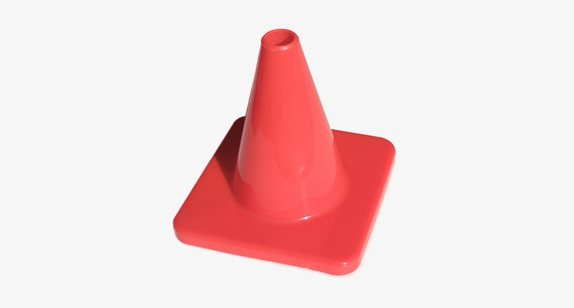 6" Orange Cone - Plastic, transparent png download
