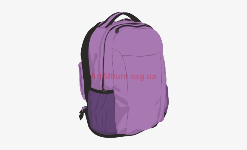 Backpack Vector Artalbum Org Ua - Clip Art Of Violet Objects, transparent png download