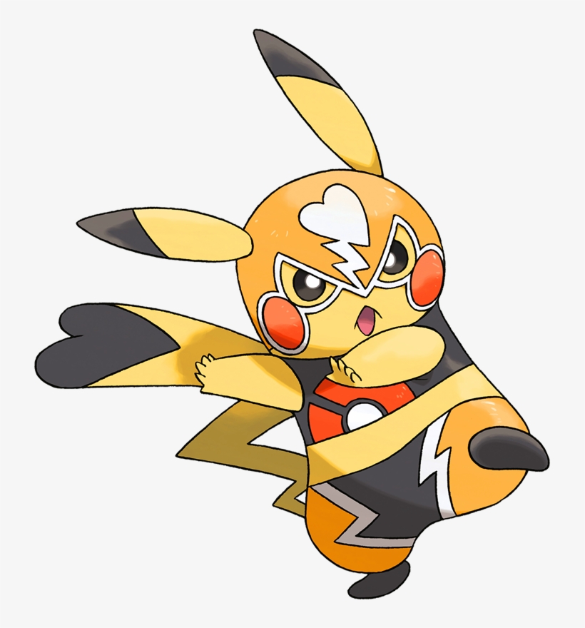 Pikachu Libre Pok Dex Stats Moves Evolution - Pokemon Pikachu Shiny, transparent png download