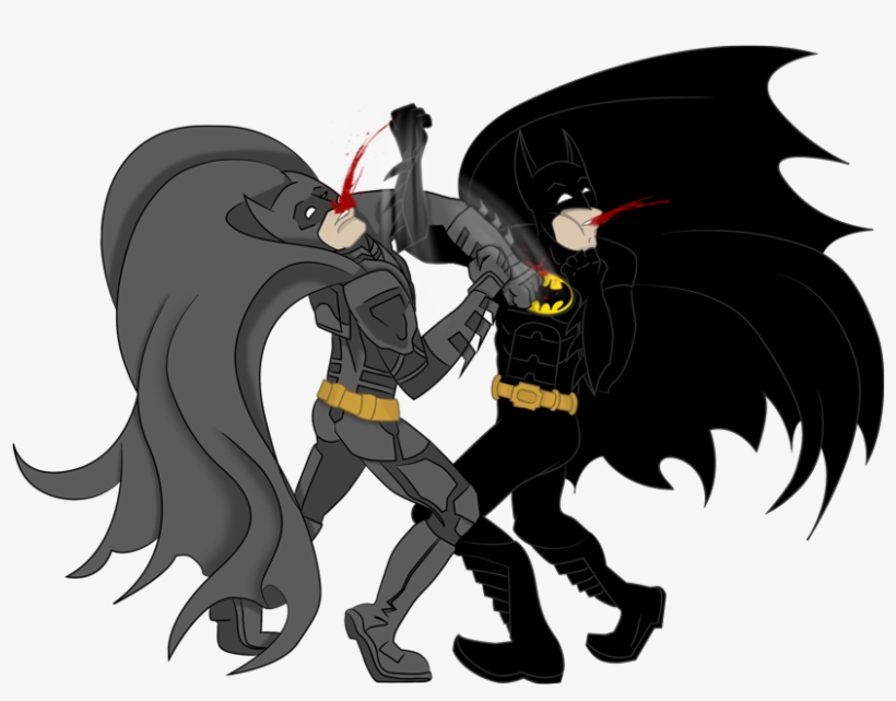 Batman Comic Book Drawing Animation - Val Kilmer Batman Vs Michael Keaton Batman, transparent png download
