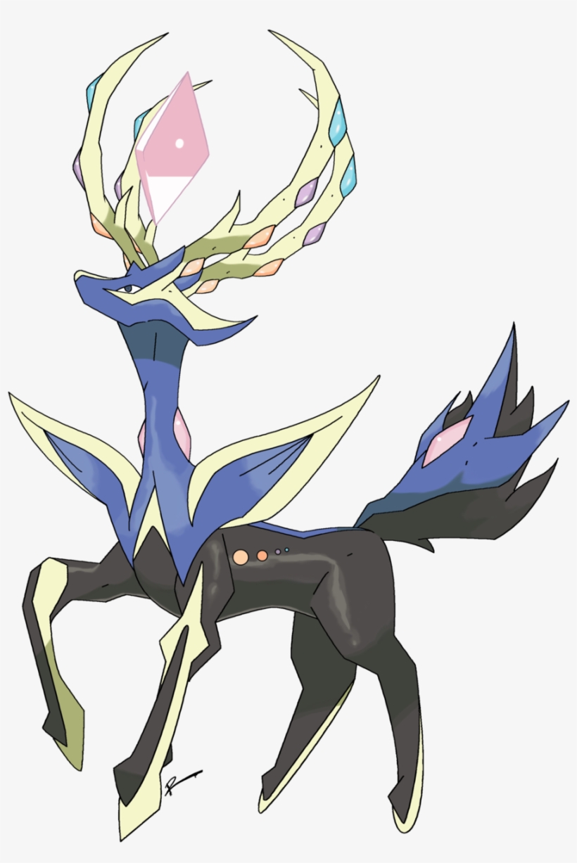 Mega Xerneas By Rey-menn - Pokemon Xerneas Mega Stone PNG ...