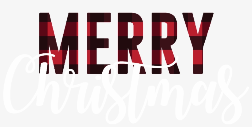 Merry Christmas Buffalo Plaid - Christmas Day, transparent png download