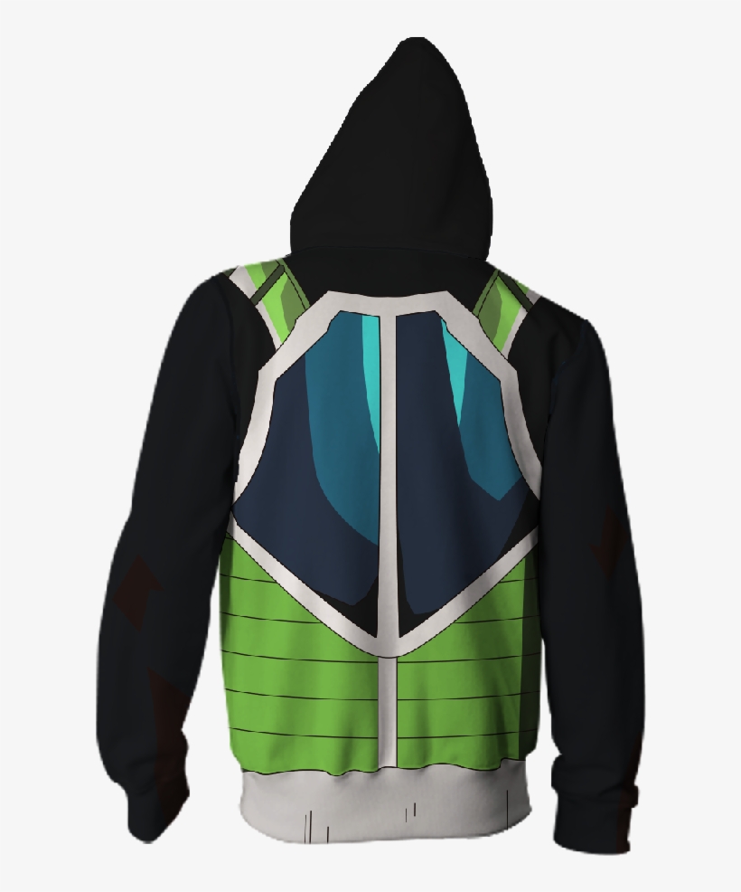 Bardock Armor Zipup - Hoodie, transparent png download