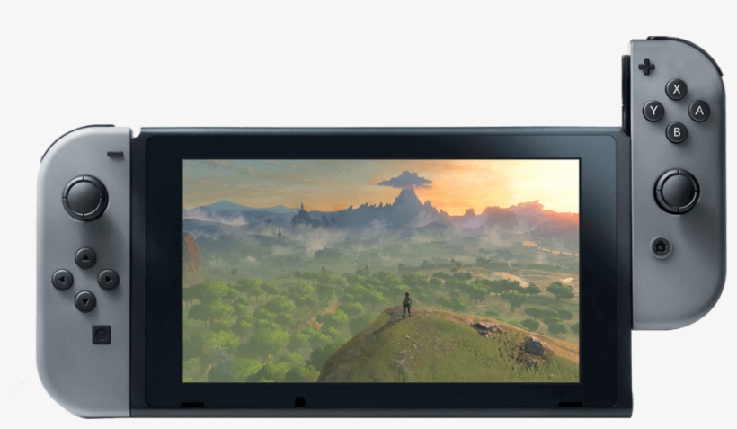 Nintendotelevision - Nintendo Switch Console With Gray Joy-con, transparent png download