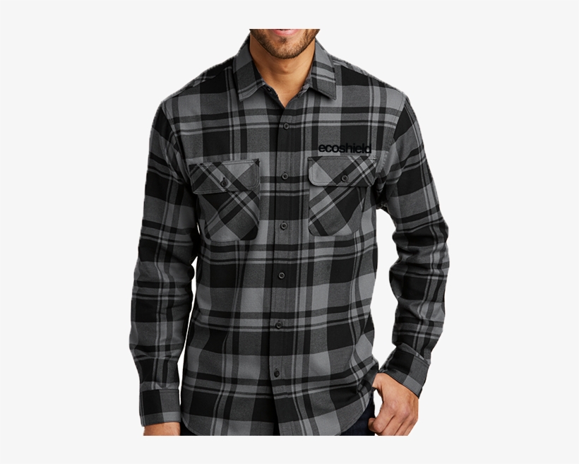 Port Authority Plaid Flannel Shirt, transparent png download