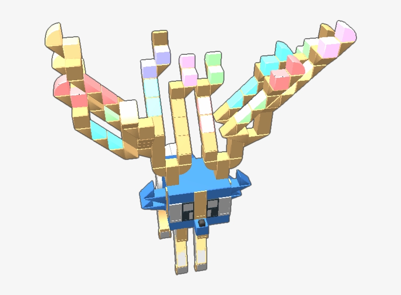 Credit To Whoever Made The Original Model Of Xerneas - Illustration, transparent png download